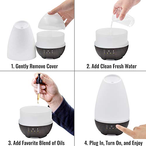 HealthSmart Essential Oil Diffuser, Cool Mist Humidifier and Aromatherapy Diffuser, FSA HSA Eligible with 500ML HealthSmartBuy Supplements Australia