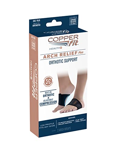 Copper Fit CFACBP Health Unisex Arch Relief Plus with Built-In Orthotic Copper FitBuy Supplements Australia