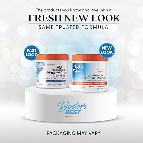 Doctor's Best High Absorption Magnesium Powder,White, 100% Chelated TRACCS, Not Buffered, Headaches, Sleep, Energy. Non-GMO, Vegan, Gluten Free, 200G, 7.1 Ounce (Pack of 1) Doctor's BESTBuy Supplements Australia