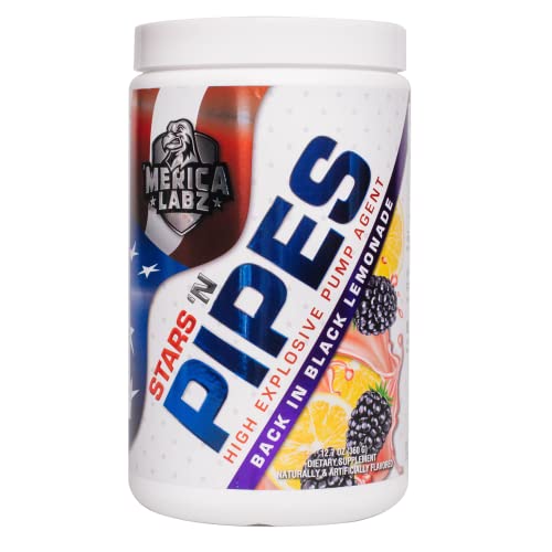 'Merica Labz Stars 'N Pipes High Explosive Pump Agent, Stimulant-Free, 6G of L-Citrulline