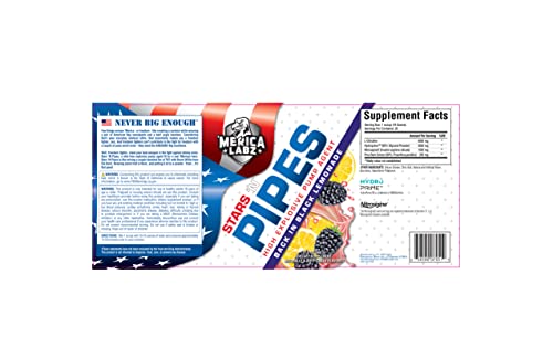 'Merica Labz Stars 'N Pipes High Explosive Pump Agent, Stimulant-Free, 6G of L-Citrulline