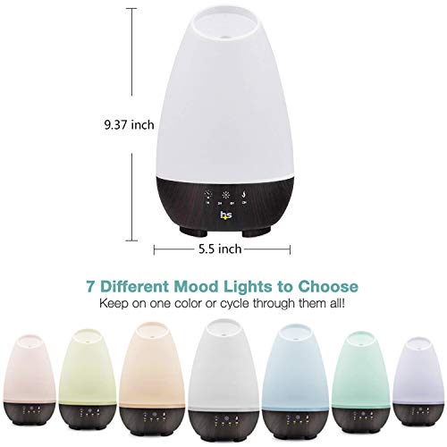 HealthSmart Essential Oil Diffuser, Cool Mist Humidifier and Aromatherapy Diffuser, FSA HSA Eligible with 500ML HealthSmartBuy Supplements Australia