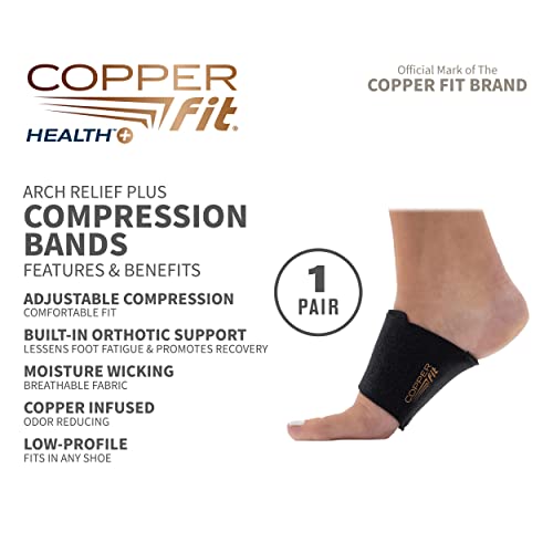 Copper Fit CFACBP Health Unisex Arch Relief Plus with Built-In Orthotic Copper FitBuy Supplements Australia