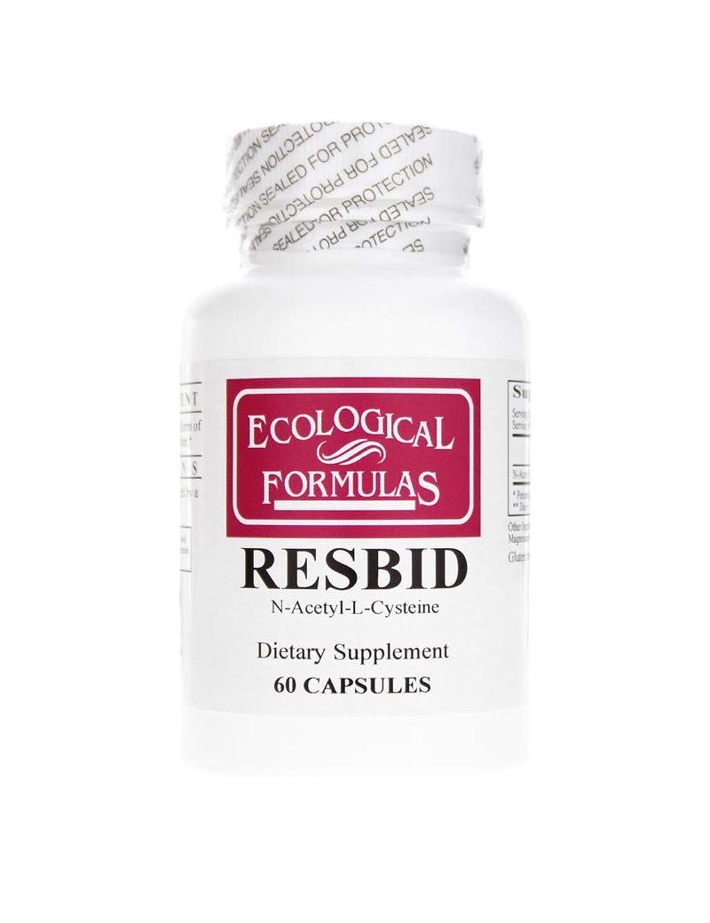 Ecological Formulas Resbid 500 Mg, White, 60 Count Ecological FormulasBuy Supplements Australia