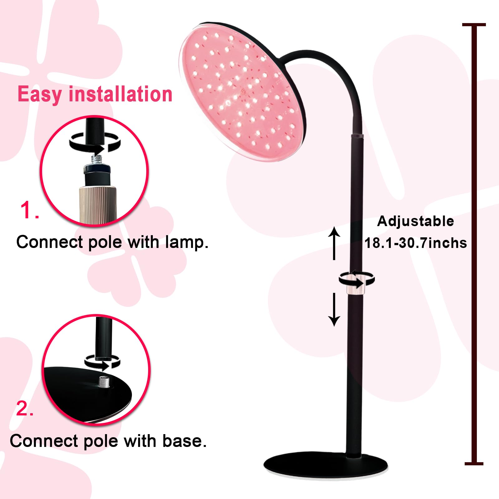 Akarishin Red Light Therapy Lamp - Boost Skin Vitality and Ease Muscle Soreness with Adjustable Stand AkarishinBuy Supplements Australia