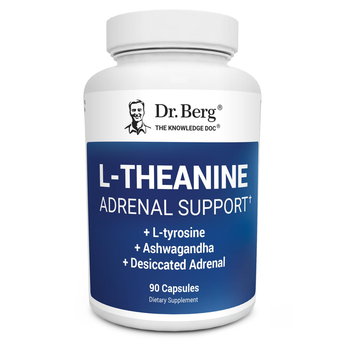Dr. Berg L-Theanine 200mg - Includes Zinc, Copper, L-Tyrosine, & Ashwagandha – L-Theanine Supplement Adrenal Support - for Relaxation, Stress Relief, and Mental Clarity* – 90 Gelatin Capsules Dr. Berg NutritionalsBuy Supplements Australia