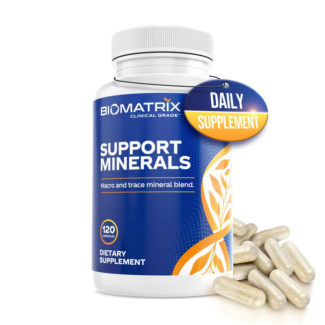 BioMatrix Mineral Supplement for Men and Women, Chelated Minerals | Iron-Free, Calcium, Magnesium, Copper, Zinc, Vitamin D, Iodine | Veggie Caps, 30-Day Supply BioMatrixBuy Supplements Australia