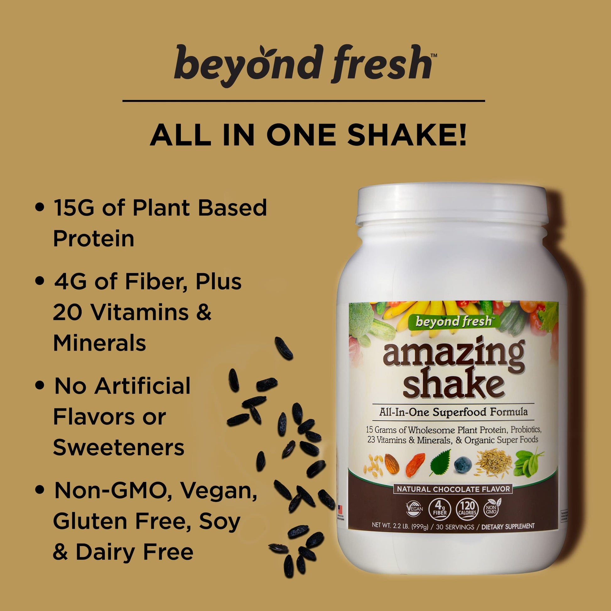 Beyond Fresh Amazing Shake, Superfood Formula, Plant Protein Based, Low Net Carbs Beyond FreshBuy Supplements Australia
