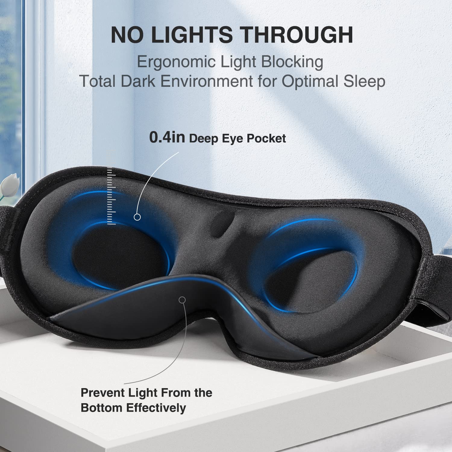 YFONG Weighted Sleep Mask, Women Men 3D Eye Mask Blocking Lights YFONGBuy Supplements Australia