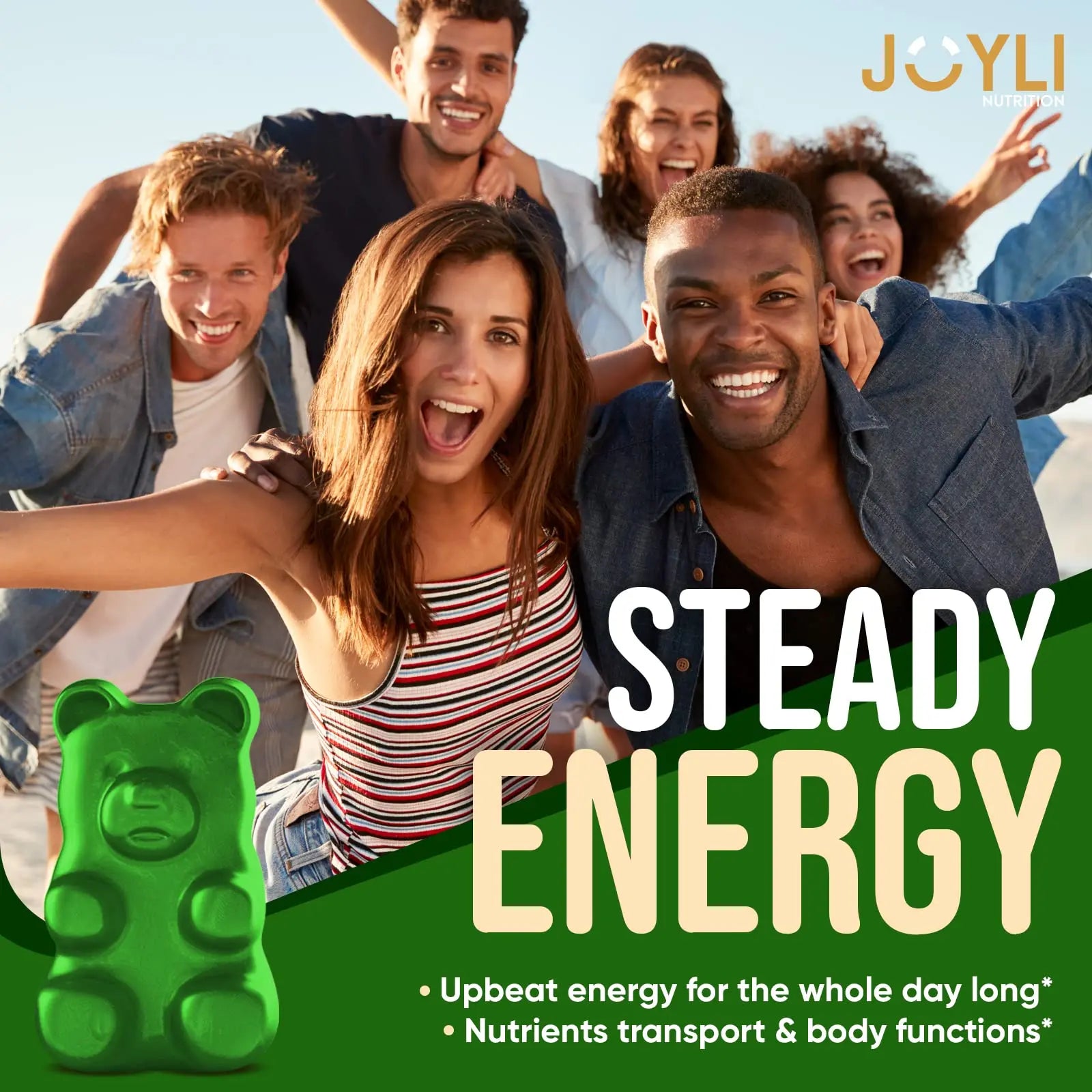 Sea Moss Gummies - Irish Seamoss Gummies for Adults & Kids - Advanced Superfood Supplement with Natural Sea Moss Gel, Bladderwrack & Burdock Root Extract - 60 Vegan Irish Moss Gummy Bears JOYLI NutritionBuy Supplements Australia