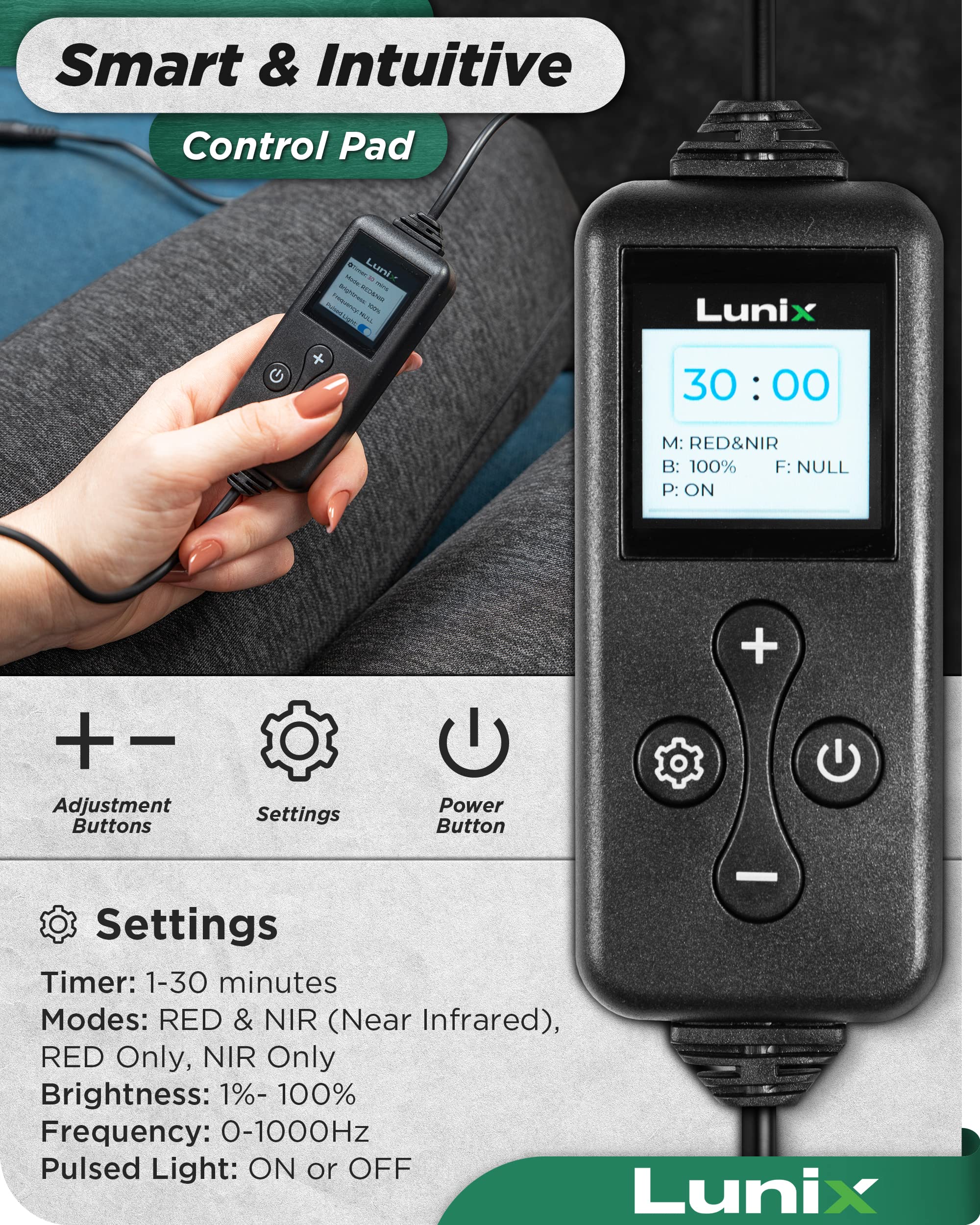 Lunix LX16 Red Light Therapy Belt, Near Infrared Light and Red Light Therapy to Improve Circulation LunixBuy Supplements Australia